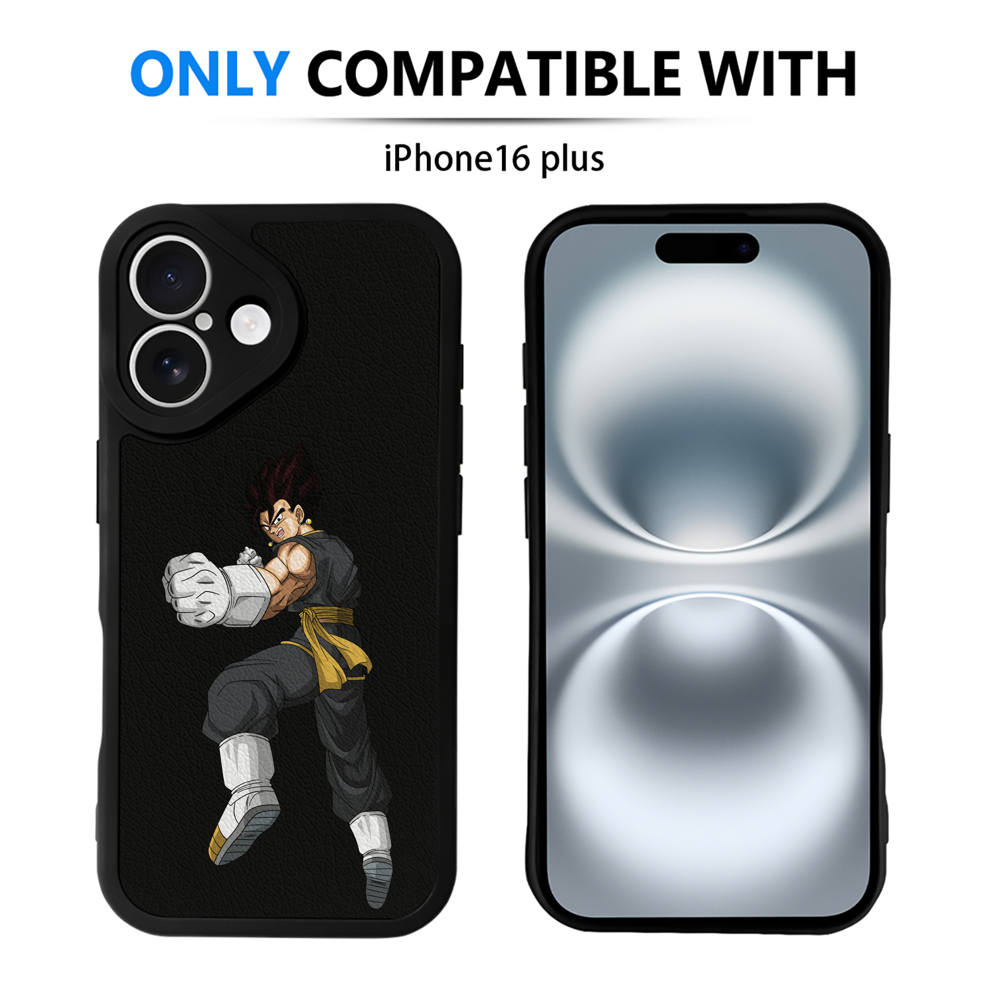 （画像用） ドラゴンボール ベジット DRAGON BALL Vegetto 【iPhone 16シリーズ対応】シリコンスマホケース（レザー調） 材質：シリコン